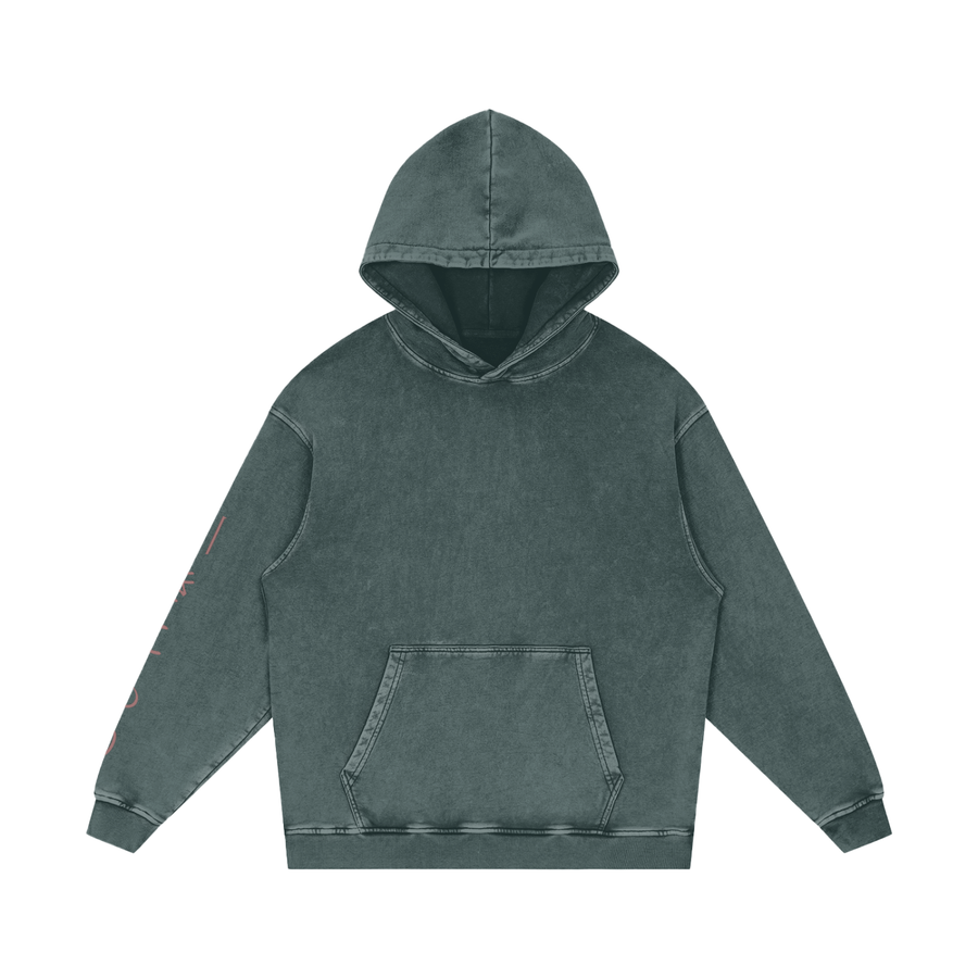 Snow Washed Loose Cotton Hoodie (Hikikoromi)